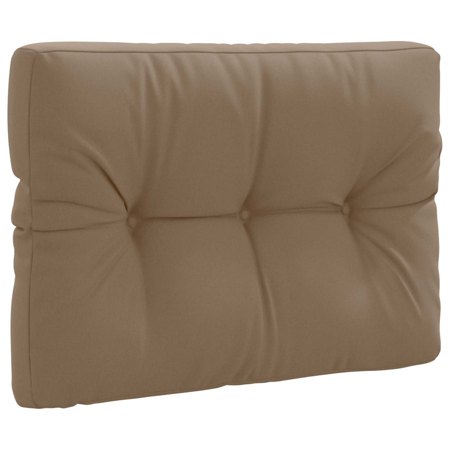 Pallet Rugkussen VIANEN 100% Polyester Taupe 70 x 40 x 12 cm