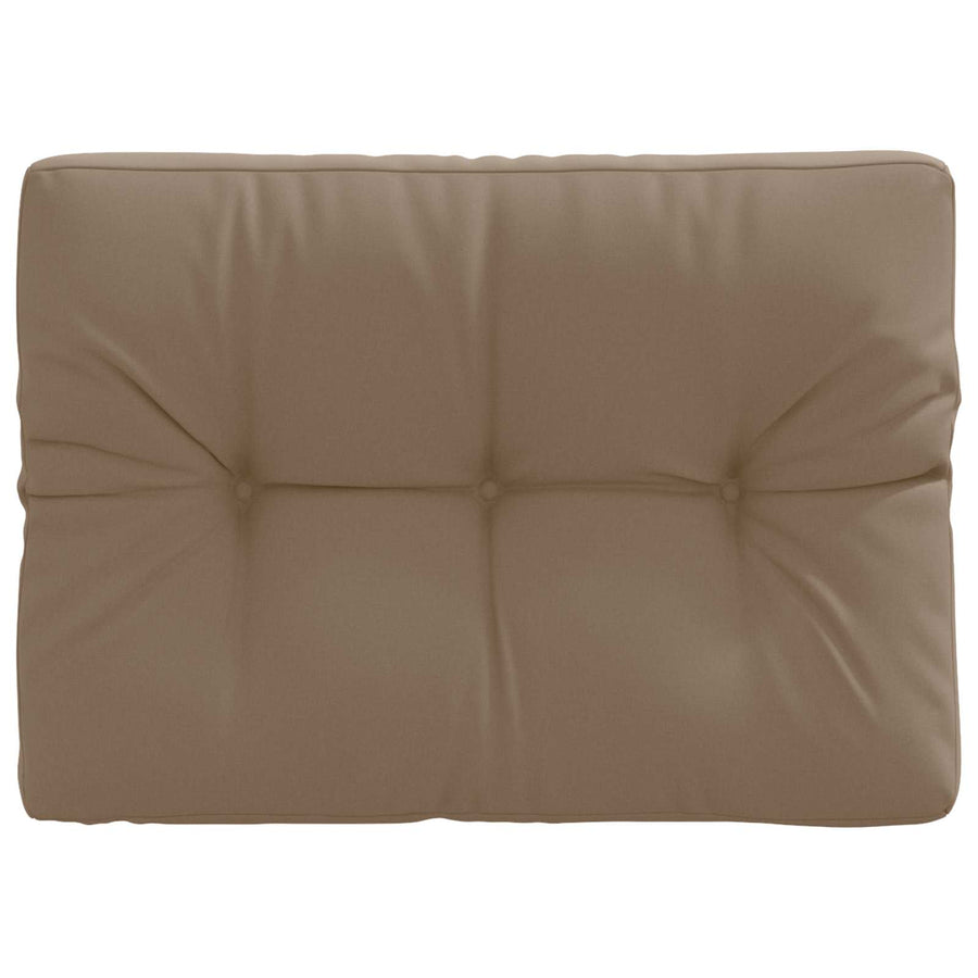 Pallet Rugkussen VIANEN 100% Polyester Taupe 70 x 40 x 12 cm