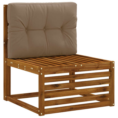 Pallet Rugkussen VIANEN 100% Polyester Taupe 70 x 40 x 12 cm