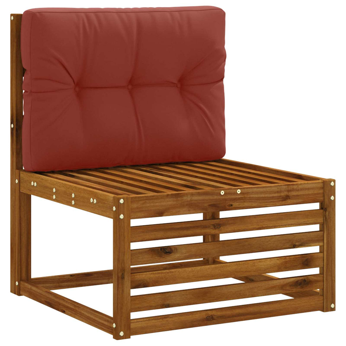 Pallet Rugkussen VIANEN 100% Polyester Rood 70 x 40 x 12 cm