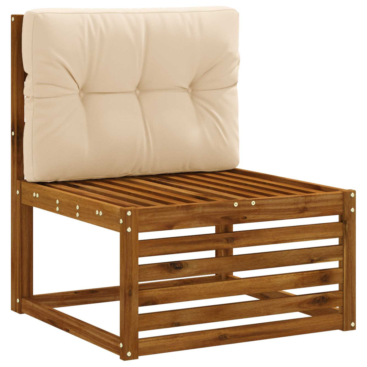 Pallet Rugkussen VIANEN 100% Polyester Crèmekleurig
