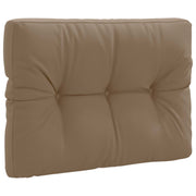 Pallet rugkussen 70x50x12 cm taupe polyester