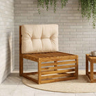 Pallet Rugkussen VIANEN 100% Polyester Zand 70 x 40 x 12 cm