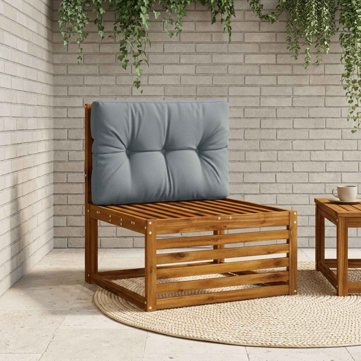 Pallet Rugkussen VIANEN 100% Polyester Blauw 70 x 40 x 12 cm