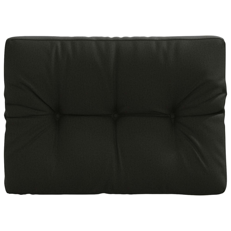 Pallet Rugkussen VIANEN 100% Polyester Zwart 70 x 50 x 12 cm