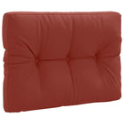 Pallet rugkussen 70x50x12 cm rood polyester