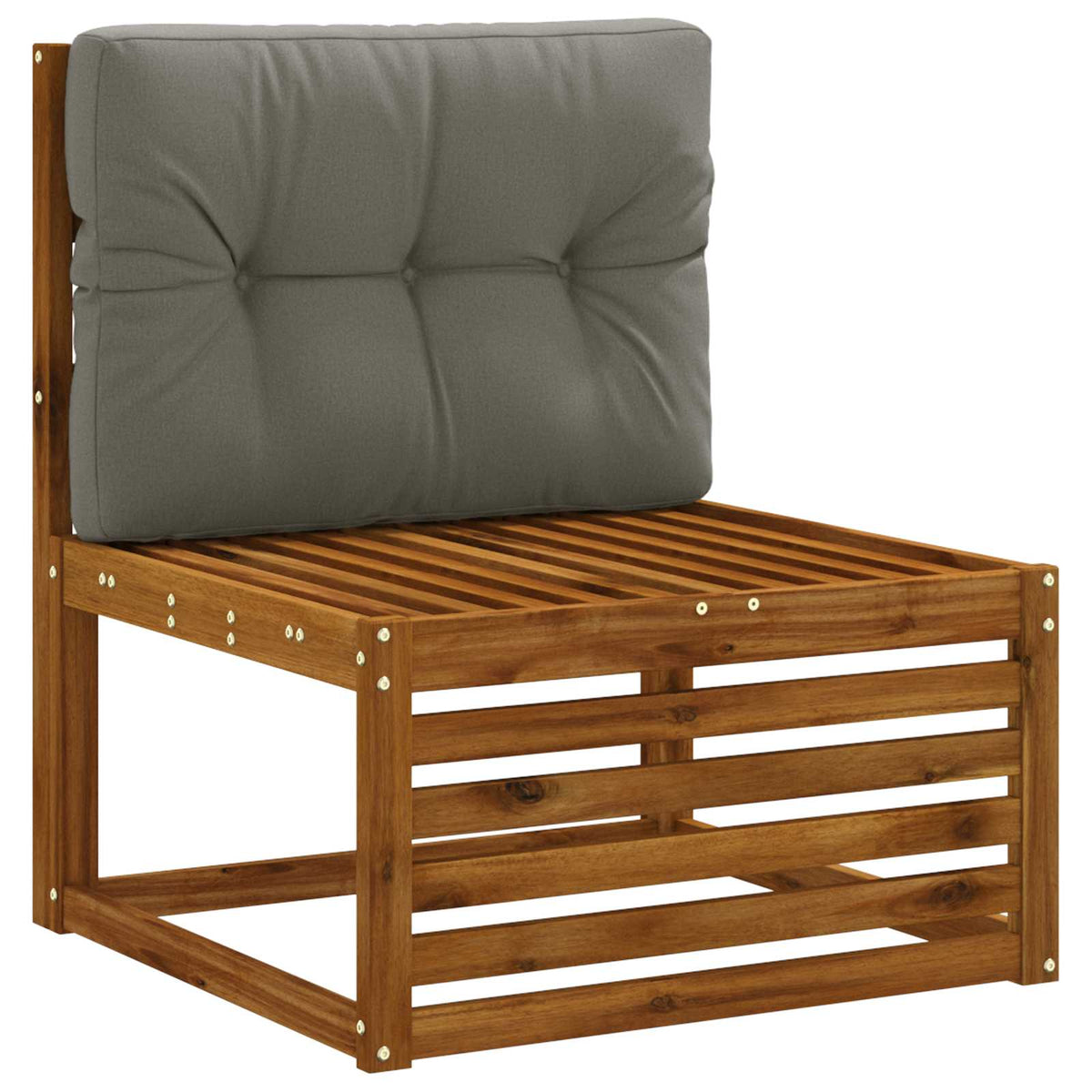 Pallet Rugkussen VIANEN 100% Polyester Grijs 70 x 50 x 12 cm