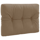 Pallet rugkussen 70x60x12 cm taupe polyester