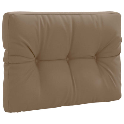 Pallet Rugkussen VIANEN 100% Polyester Taupe 70 x 60 x 12 cm