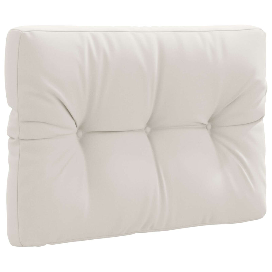 Pallet Rugkussen VIANEN 100% Polyester Wit 70 x 60 x 12 cm