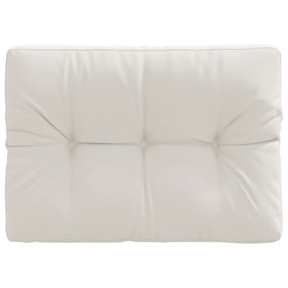 Pallet Rugkussen VIANEN 100% Polyester Wit 70 x 60 x 12 cm