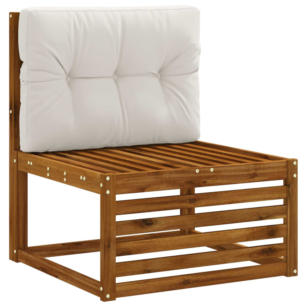 Pallet Rugkussen VIANEN 100% Polyester Wit 70 x 60 x 12 cm