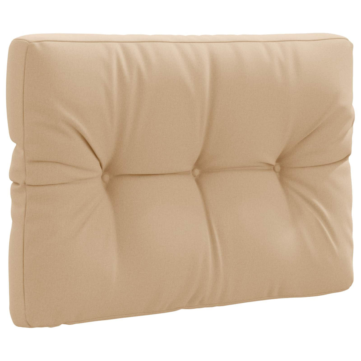 Pallet Rugkussen VIANEN 100% Polyester Zand 70 x 60 x 12 cm