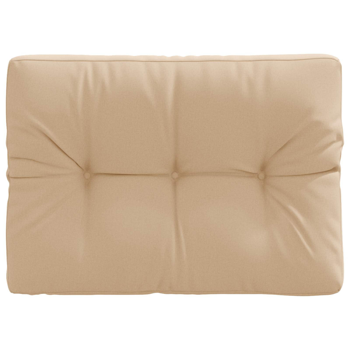 Pallet Rugkussen VIANEN 100% Polyester Zand 70 x 60 x 12 cm