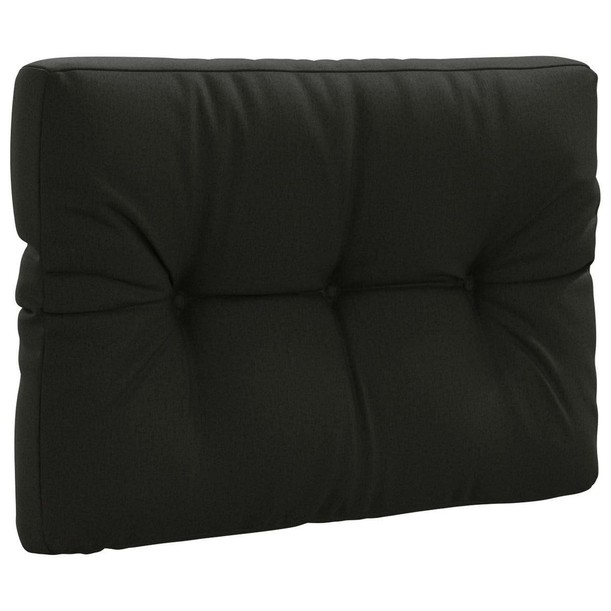 Pallet Rugkussen VIANEN 100% Polyester Zwart 70 x 60 x 12 cm