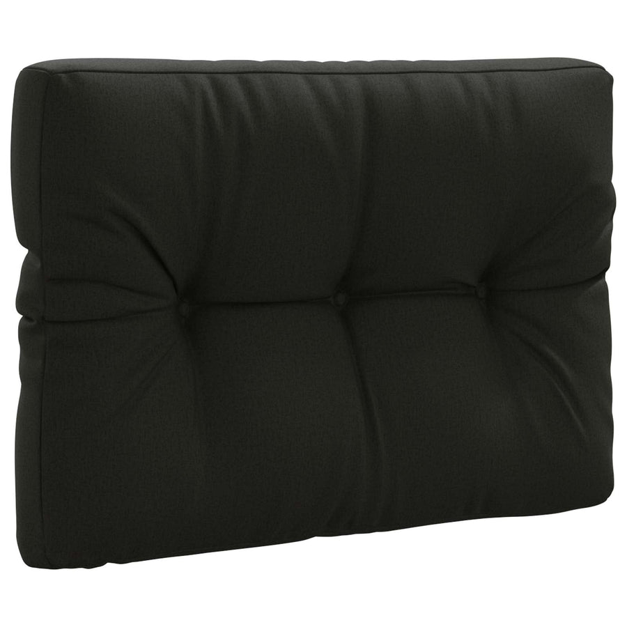 Pallet Rugkussen VIANEN 100% Polyester Zwart 70 x 60 x 12 cm