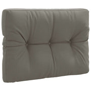 Pallet rugkussen grijs 70x60x12 cm polyester