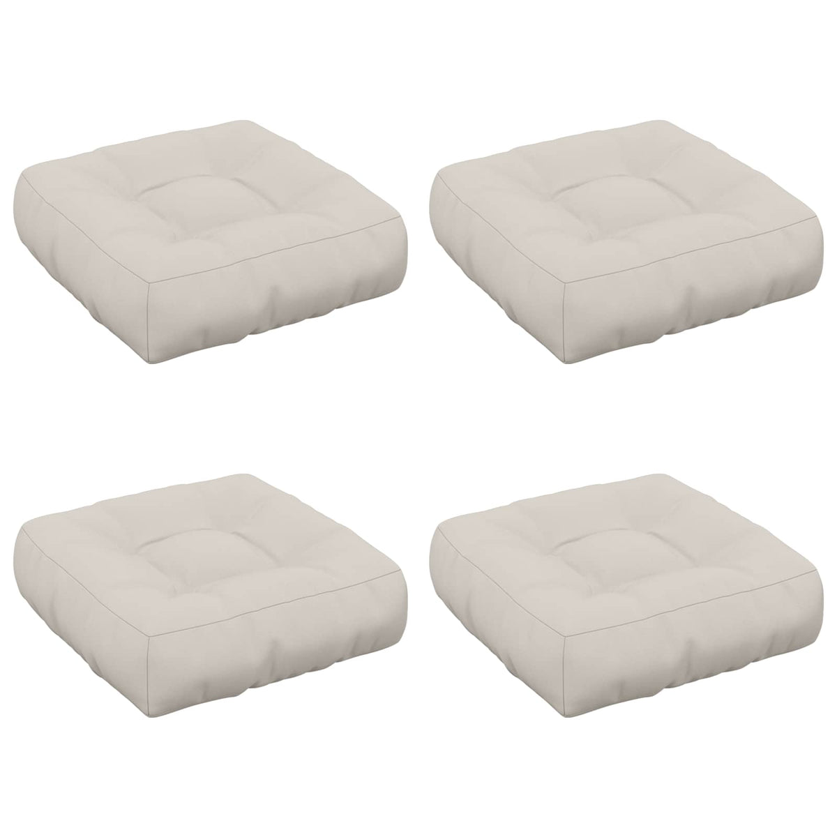 4-Piece Zitkussens VIANEN 4 pcs 100% Polyester Wit