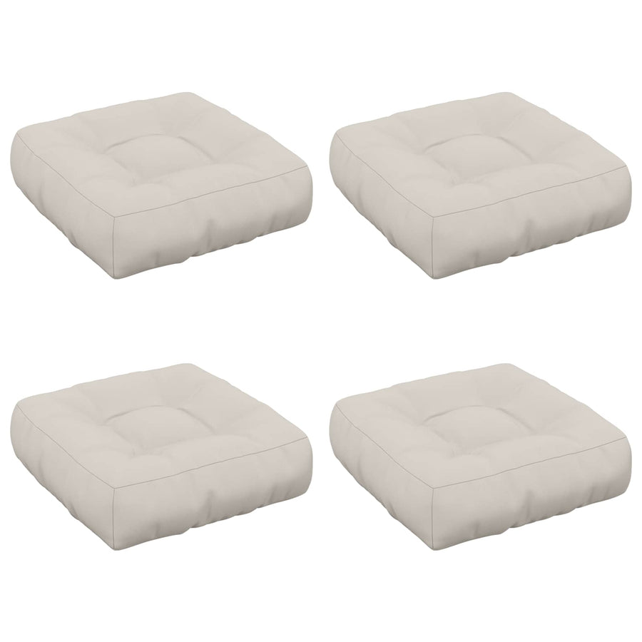 4-Piece Zitkussens VIANEN 4 pcs 100% Polyester Wit