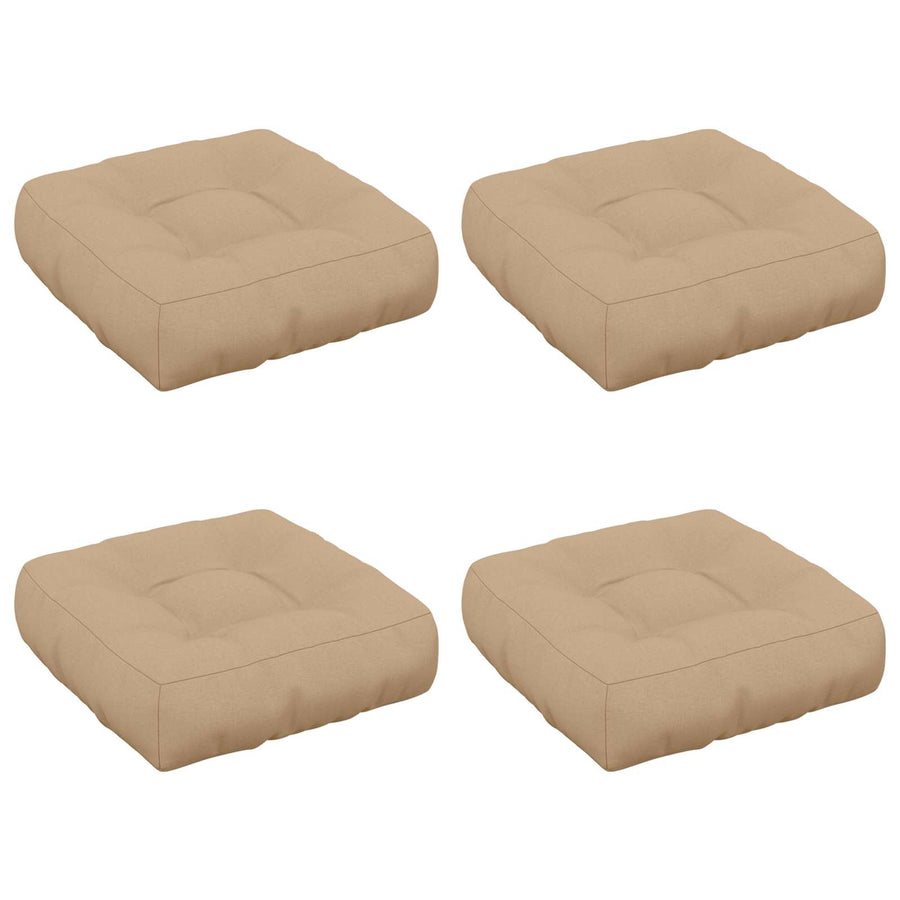 4-Piece Zitkussens VIANEN 4 pcs 100% Polyester Zand