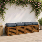 Zitkussens 4 stuks blauw 100% polyester