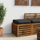Zitkussen zwart 40x40x12 cm polyester