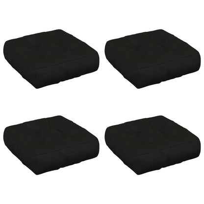 4-Piece Zitkussens VIANEN 4 pcs 100% Polyester Zwart