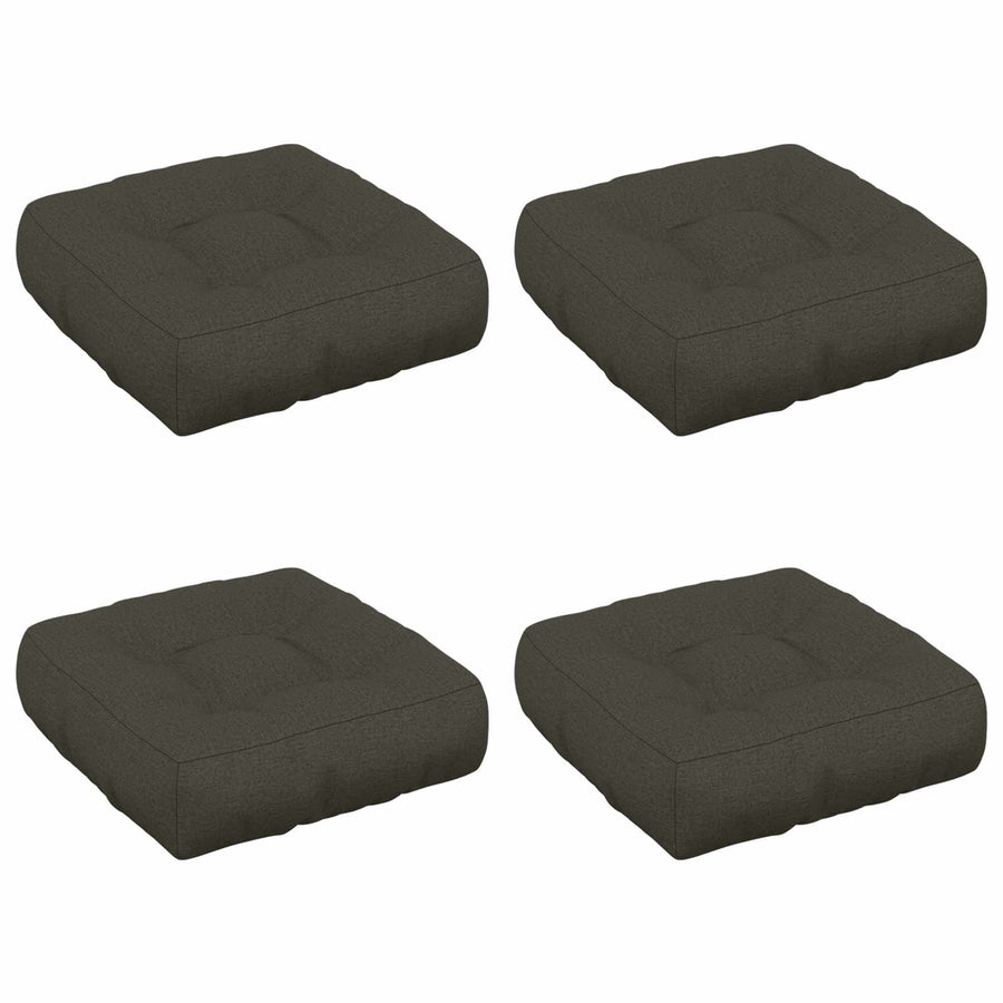 4-Piece Zitkussens VIANEN 4 pcs 100% Polyester Antraciet