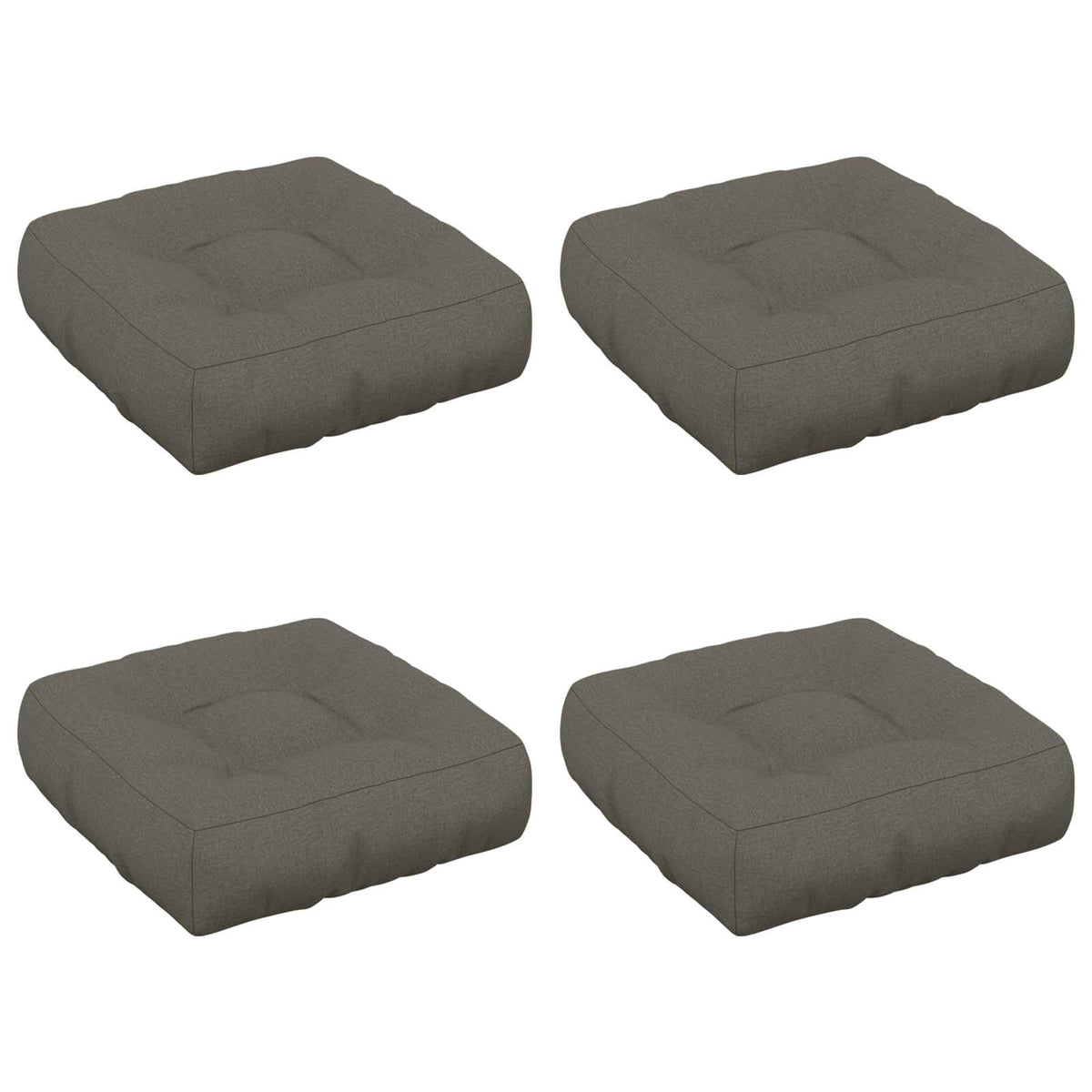 4-Piece Zitkussens VIANEN 4 pcs 100% Polyester Grijs