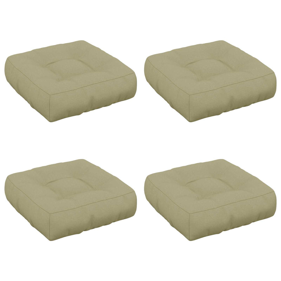 4-Piece Zitkussens VIANEN 4 pcs 100% Polyester Lichtgroen