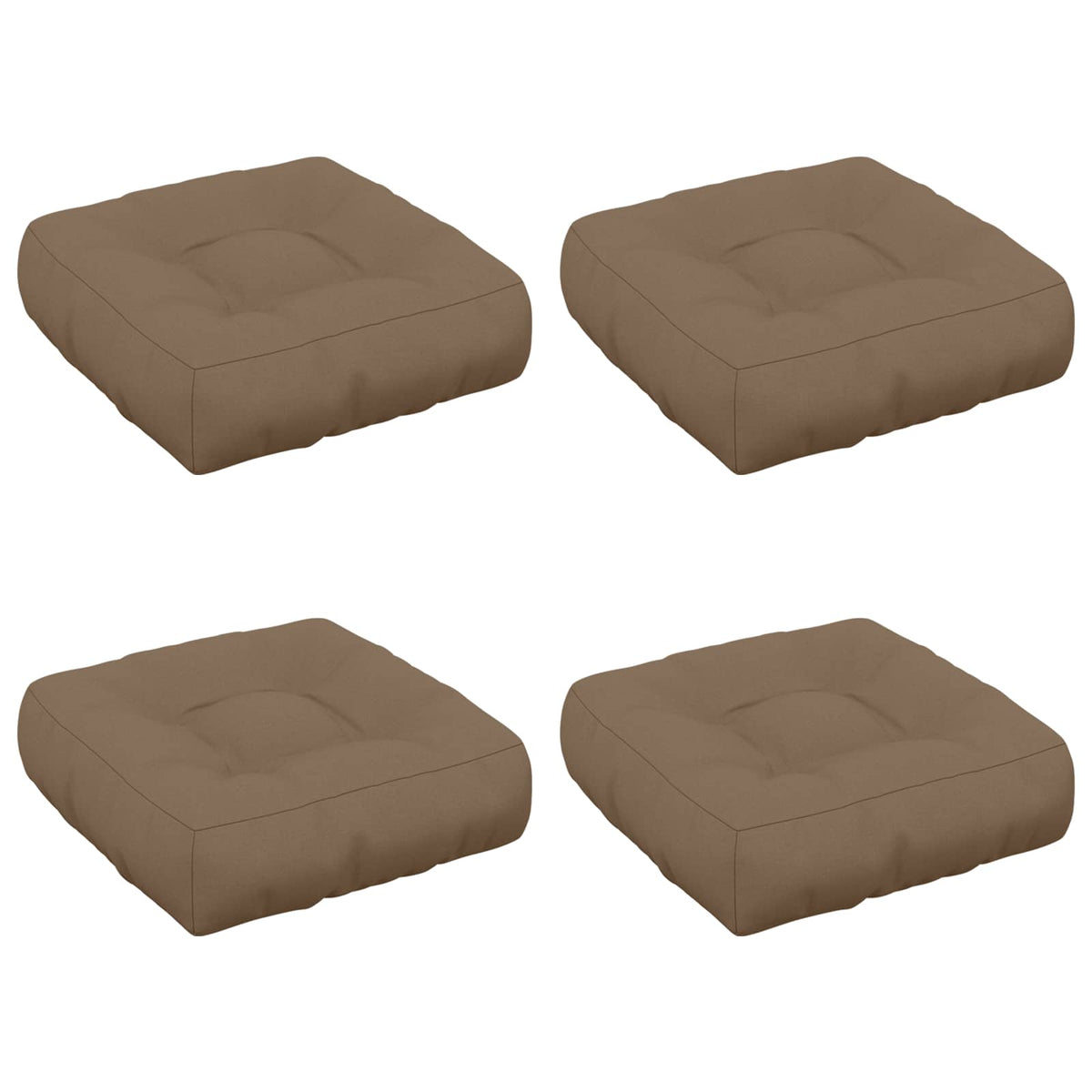 4-Piece Zitkussens VIANEN 4 pcs 100% Polyester Taupe