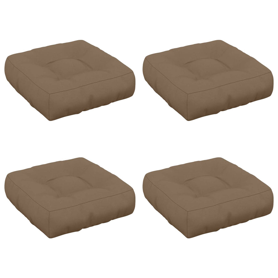 4-Piece Zitkussens VIANEN 4 pcs 100% Polyester Taupe