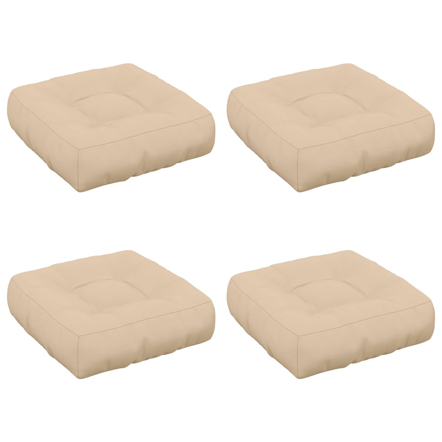 4-Piece Zitkussens VIANEN 4 pcs 100% Polyester Crèmekleurig