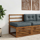 Zitkussen 60x60x12 cm polyester blauw