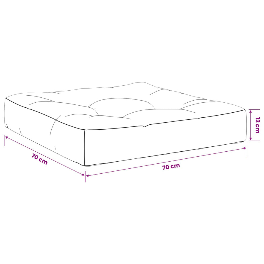 1-Piece Zitkussen VIANEN 100% Polyester Blauw 70 x 70 x 12 cm