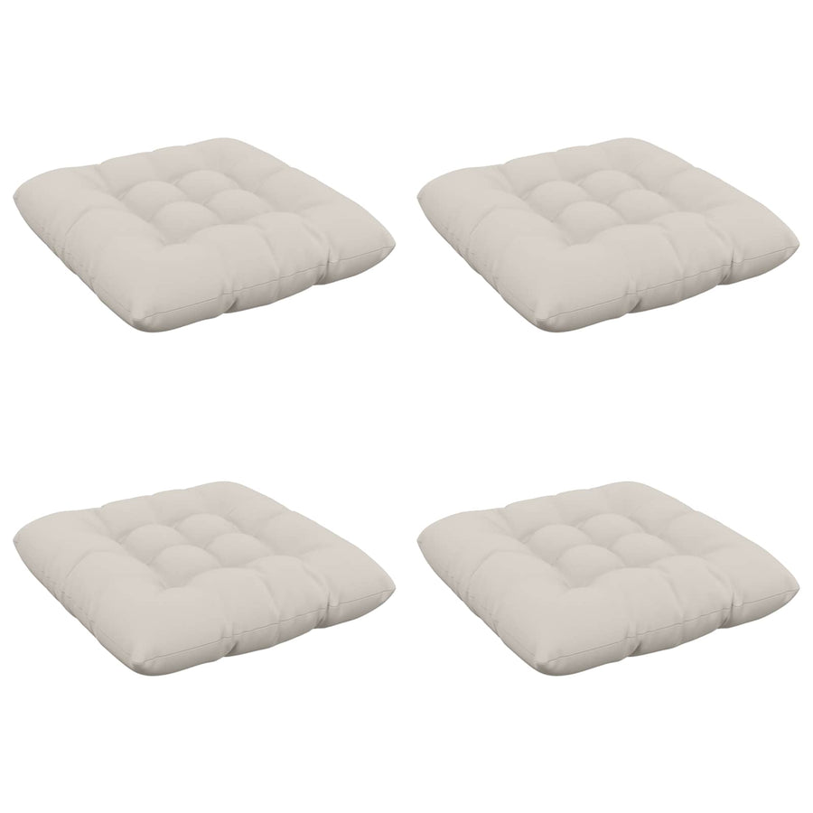 Zitkussens VIANEN 4 st 100% Polyester Wit 40 x 40 x 12 cm