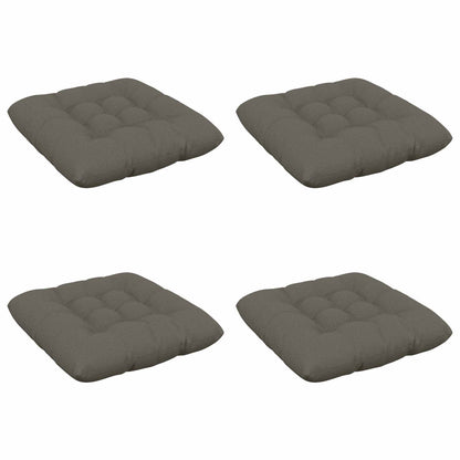 Zitkussens VIANEN 4 st 100% Polyester Grijs 40 x 40 x 12 cm