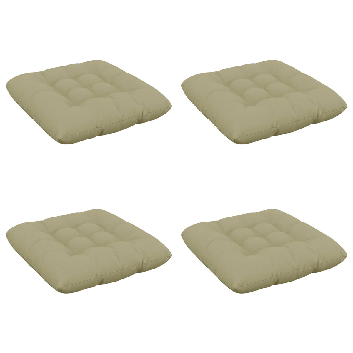 Zitkussens VIANEN 4 st 100% Polyester Lichtgroen