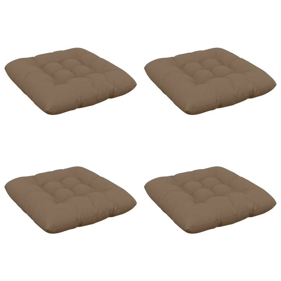 Zitkussens VIANEN 4 st 100% Polyester Taupe 50 x 50 x 12 cm
