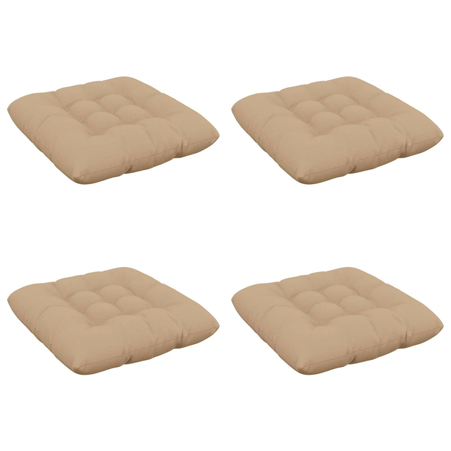 Zitkussens VIANEN 4 st 100% Polyester Zand 50 x 50 x 12 cm