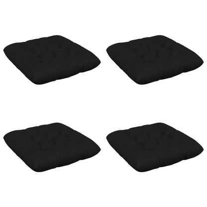 Zitkussens VIANEN 4 st 100% Polyester Zwart 50 x 50 x 12 cm