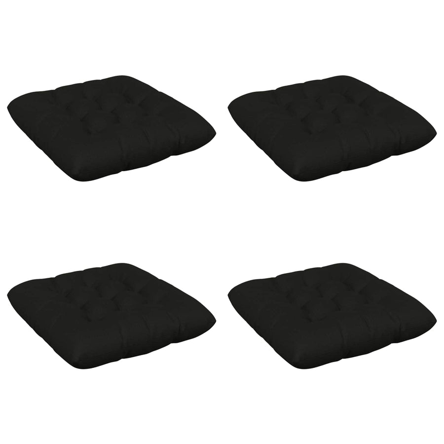Zitkussens VIANEN 4 st 100% Polyester Zwart 50 x 50 x 12 cm
