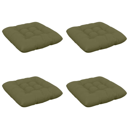 Zitkussens VIANEN 4 st 100% Polyester Olijfgroen