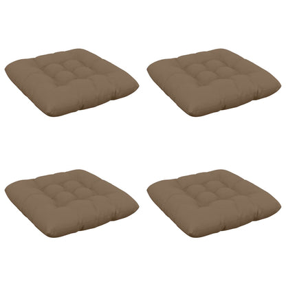 Zitkussens VIANEN 4 st 100% Polyester Taupe 60 x 60 x 12 cm