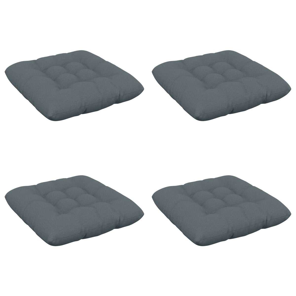 Zitkussens VIANEN 4 st 100% Polyester Blauw 60 x 60 x 12 cm