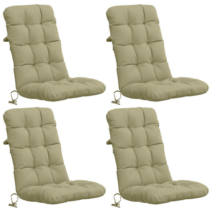 4-delige Hoogrug Kussen VIANEN 4 pcs 100% Polyester Lichtgroen