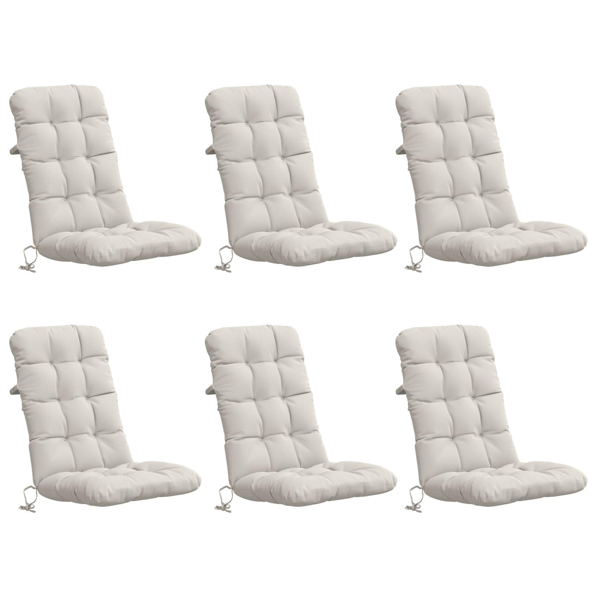 6-delige Hoogrug Kussen VIANEN 6 pcs 100% Polyester Wit