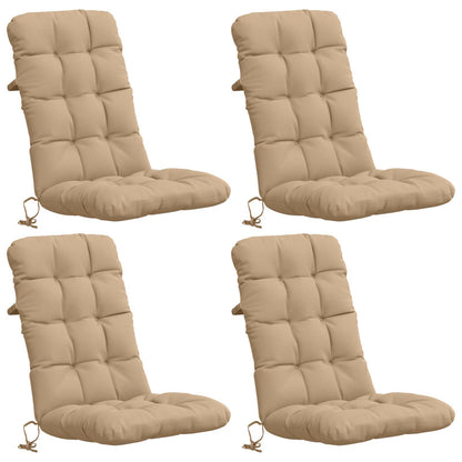 4-delige Hoogrug Kussen VIANEN 4 pcs 100% Polyester Zand