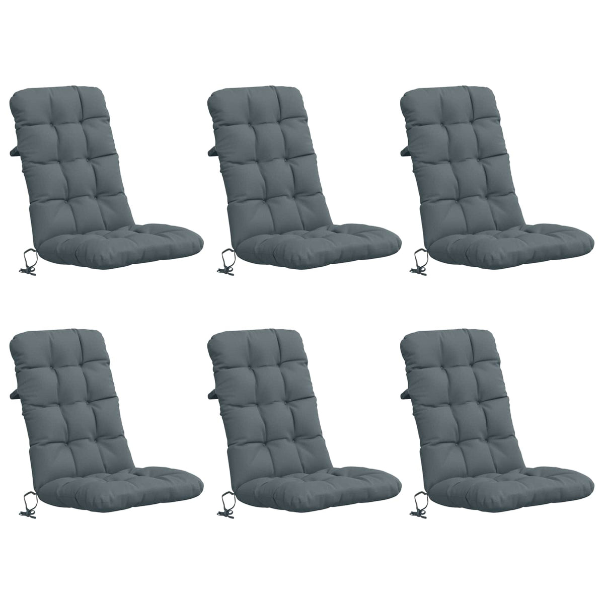 6-delige Hoogrug Kussen VIANEN 6 pcs 100% Polyester Blauw