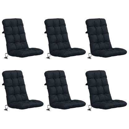 6-delige Hoogrug Kussen VIANEN 6 pcs 100% Polyester Donkerblauw
